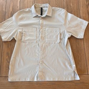 lululemon athletica Cream Casual Button Down Shirt